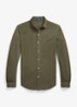 Regular fit overhemd met logoborduring - Outdoors Olive / Olijfgroen