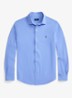 Regular fit overhemd met logoborduring - Canvas Blue / Blauw