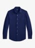 Regular fit overhemd met logoborduring - Dark Cobalt / Donkerblauw