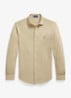 Regular fit overhemd met logoborduring - RL Khaki / Khaki