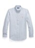 Regular fit overhemd met ruitdessin en logoborduring - White/Blue / Wit