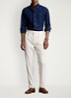 Regular fit overhemd met streepprint - Newport Navy / Donkerblauw