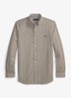 Regular fit overhemd met streepprint - 4655AG Nutmeg Brown