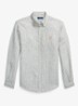 Regular fit overhemd van linnen met streepprint - 5137H Garden Trial White-ZYEN