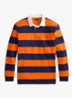 Regular fit polo met logo en streepprint - Sailing Orange/Newport Navy / Oranje