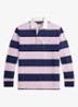 Regular fit polo met logo en streepprint - Carmel Pink