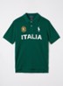Regular fit polo met print - Groen