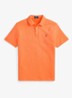 Regular fit polo van badstof met logo - Resort Orange / Oranje