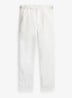 Relaxed fit chino met plooidetails - Deckwash White / Wit