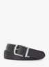 Reversible riem van leer - Black / Navy