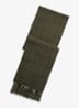 Reversible sjaal in wolblend 168 x 25 cm - Bruin