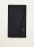 Ribgebreide sjaal van wol 180 x 25 cm - Antraciet