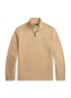 Ribgebreide trui met halve rits - Classic Camel / Camel