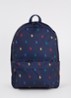 Rugzak met logoprint - Donkerblauw