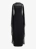 Semi-transparante maxi jurk met cape - Zwart