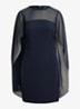 Semi-transparante mini jurk met cape - Lauren Navy / Blauw