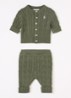 Set van vest met broek 2-delig - Olijfgroen