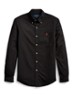 Slim fit button down-overhemd van katoen - Polo Black / Zwart
