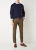 Slim fit chino met stretch - Defender Green