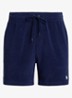 Slim fit korte broek van badstof met trekkoord - Newport Navy / Donkerblauw