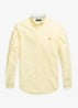 Slim fit overhemd met button down kraag - Yellow Oxford