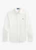 Slim fit overhemd met logo - White / Wit