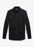 Slim fit overhemd met logoborduring - Polo Black / Zwart