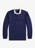 Slim fit polo van katoen met lange mouw - Newport Navy / Donkerblauw