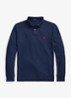Slim fit polo van piqué katoen met lange mouw - Newport Navy / Donkerblauw
