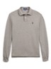 Slim fit polo van piqué katoen met lange mouw - Canterbury Heather / Grijs