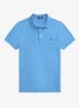 Slim fit polo van piqué katoen - Harbor Island Blue/C7998