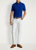 Slim fit polo van piqué katoen - Heritage Royal / Blauw