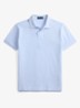 Slim fit polo van piqué katoen - Pebble Blue/C3115-ZY11