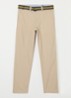 Straight fit chino met ceintuur - Khaki