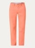 Straight fit chino met steekzakken - Deep Mango / Zalmroze