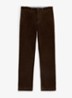 Straight fit chino van corduroy met stretch - Dark Beech / Donkerbruin