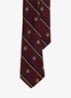 Stropdas in zijdeblend met print - Bordeauxrood