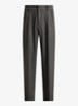 Suffield relaxed fit pantalon in wolblend met plooidetail - Medium Grey / Middengrijs