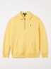Sweater met halve rits - Geel