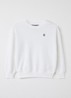 Sweater met logo- en backprint - Wit