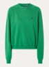 Sweater met logoborduring - Groen