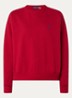 Sweater met logoborduring - Donkerrood