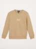 Sweater met logoborduring - Zand