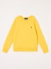 Sweater met logoborduring - Geel