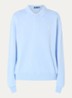 Sweater met logoprint - Lichtblauw