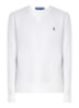 Sweater met ronde hals en logoborduring - Patterned - White
