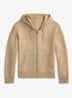Sweatvest met steekzakken en logoborduring - Surrey Tan