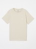 T-shirt met logoborduring - Zand