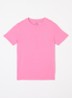 T-shirt met logoborduring - Roze