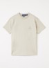 T-shirt met logoborduring - Beige